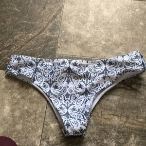 Cheeky bathing suit bottoms.